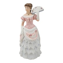 Vintage Homco Country Farmhouse Victorian Lady With Fan Porcelain Figure... - $298.04 MXN