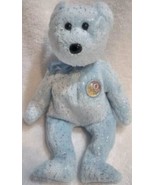 Vintage TY Beanie Baby 2003 DECADE 10 Yr Ann Bear Rare Lt Blue B37 - £7.05 GBP