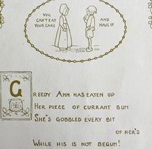 You Can&#39;t Eat Your Cake 1906 Wise Sayings Print 6 x 4&quot; MilIicent Sowerby... - £16.01 GBP