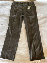 Louis Raphael Men&#39;s Gray Straight Leg Wool Dress Pants Size 42W 38L NWT - $39.55