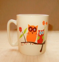 Cool vintage The Old Pottery Co. owls perched on a tree large coffee mug cup - £14.38 GBP