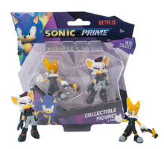 Sonic Prime Rouge &amp; Tails 2.5&quot; Collectible Figures New in Box - $15.88