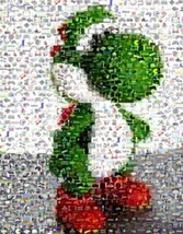 Amazing Nintendo YOSHI Video Game Montage art print - £9.19 GBP