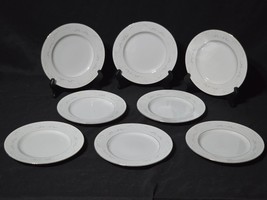 Vintage TOWNE 7.75&quot; Salad Plate LOVELACE Gray Scrolls Platinum Trim - Se... - $648.11 MXN
