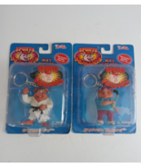 1998 Toybox Sports Hawgs Key Chain Lot of 2 Swine Fu Duffer Hawg - £12.72 GBP