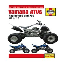 Haynes Yamaha Raptor 660 &amp; 700 ATVs Service &amp; Repair Manual: Models Covered YFM6 - £33.12 GBP