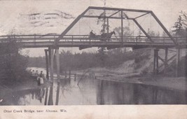 Altoona Wisconsin WI Otter Creek Bridge 1910 Postcard D32 - £2.34 GBP