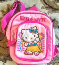 HELLO KITTY Cartoon Backpack Girls or Toddler 9&quot; x 7&quot;  School Bookbag Accessory - £7.15 GBP