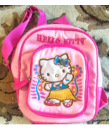 HELLO KITTY Cartoon Backpack Girls or Toddler 9&quot; x 7&quot;  School Bookbag Ac... - £7.08 GBP