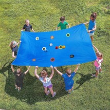Hole Tarp Team Building Game Activities Teamwork Group Learning Fun Play... - $54.98