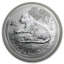 2010 1/2 oz Australia Silver Lunar Year of the Tiger BU (In Capsule) - $69.97