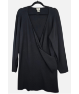 Eileen Fisher Black Wool Wrap Cardigan Sweater Women's Size 3X - $88.11