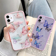 ins Bling Butterfly Case Butterflies Cover for iPhone 11 Pro Max XR X XS 8 Plus - £31.58 GBP