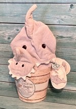 Baby Aspen Light Blue Shark 4 Piece Bath Set Hooded Towel Bath Mitt Spa Slippers - £31.36 GBP