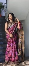 Handloom Pure Odisha Khandwa Silk Saree sari partywear  pata saree - $236.45