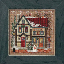 DIY Mill Hill Cobbler Shop Christmas Button Bead Counted Cross Stitch Kit - $19.95