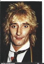 ⭕VTG card pocket calendar 1985 ROD STWART Portugal group music singer - $85.07 MXN