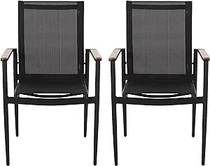 Christopher Knight Home 317631 Barrister Dining Chair, Black + Natural - $355.99