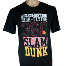 Jordan Mens Death Defying Dunk T-Shirt Size Medium Color Black - $43.13