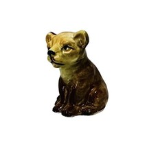 Ceramic Miniature Mini Baby Lion Cub Kitten Animal Figure Figurine 1 1/2&quot; Tall - £9.73 GBP