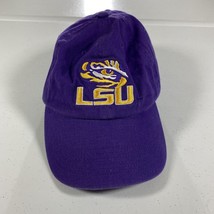 LSU Tigers Hat Cap One Size Purple Gold Casual Baseball Football Adjust Mens - £17.37 GBP