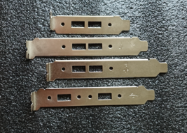 PCI PCI-E Two-hole USB 2 Card Port Full Half Height Chassis Rear Bracket... - $1.63