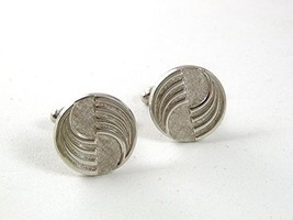 Vintage Silvertone Cufflinks By ANSON 51917 - £18.30 GBP