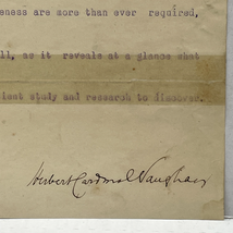 Herbert Vaughan Bisphop of Salford (1832-1903) Signed Letter Autograph 1900 - $18.99