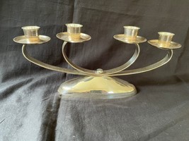 WMF Ikora 4 arms candle holder Art Deco Silver plated Candelabra - £84.46 GBP