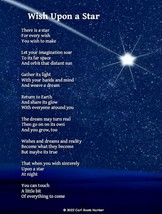 Wish Upon A Star 8.5x11&quot; Photo Print Carl Scott Harker Poem Dream Destiny Signed - $8.12