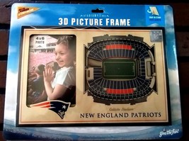 Nuevo Inglaterra Patriots Gillette Stadium 3D Imagen Marco ~ Oficial - £16.32 GBP