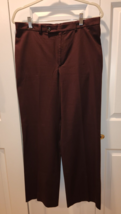 Banana Republic Womens Milk Chocolate Brown Stretch Slacks Pants Size 12 R - £6.26 GBP