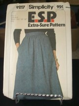 Simplicity 9217 Misses Front Wrap Skirt Pattern - Size 12/14/16 Waist 26.5 to 30 - £7.99 GBP