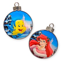 Little Mermaid Disney Paris Advent Pin: Flounder and Ariel Christmas Orn... - $79.90