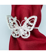 Butterfly Napkin Rings Sparkling Set of 4 Napkin Holders Party Table Decors - $14.03