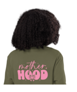 Unisex Organic Ribbed Neck T-Shirt – Motherhood Bow Back Print (Khaki) - $1,060.93 MXN