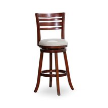 DTY Indoor Living Granby Slat Back Fabric Swivel Stool, 24&quot; Counter Height, Cher - $100.60+