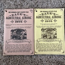Lot Of 2 Baer’s Agricultural Almanacs 1973 &amp; 1975 Lancaster PA Great Condition! - £6.52 GBP