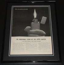 1958 Zippo Lighter 11x14 Framed ORIGINAL Vintage Advertisement - £38.94 GBP