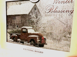 New Winter Blessings Glass Cutting Board - SALE image 2