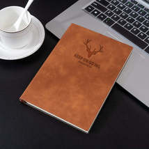 A5 Business Leather Notebook Conference Office Notepad Student Notebook 200 Page - £1.57 GBP