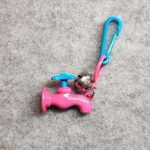 Vintage 1980s Plastic Bell Charm Pink Faucet For 80s Charm Necklace - $12.00