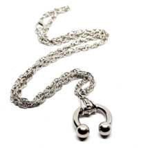 Piercing Lover Pendant Necklace Horseshoe Circular Bar Unique Sex Kink Unisex - £23.27 GBP