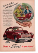 1945 And It's Styling Will Stay Smart Ford In Your Future Print ad Fc3 - $17.10
