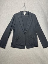 Caslon Unstructured Blazer Womens XL Gray Minimalist Simple Modern Casual  - $38.88