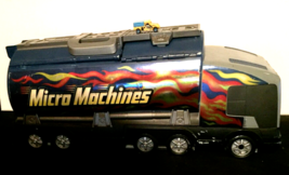 vintage Micro Machines truck case/ play set (2001) &amp; a 1997 micro machine truck - £19.88 GBP
