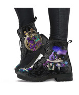 Black Combat Boots - Alice in Wonderland Gifts #23 Purple Series, Black ... - £72.12 GBP