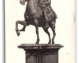 RPPC Equestrian Statue of Marcus Aurelius Rome Italy UNP Postcard Q24 - $3.91