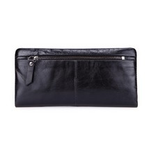 New Men&#39;s Long Handbag Business Vintage Cow Leather Man Wallet Brand Lon... - £85.83 GBP
