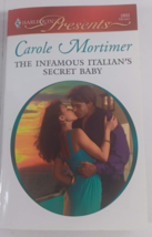 the infamous italian&#39;s secret baby by carole mortimer paperback fiction novel - £4.67 GBP